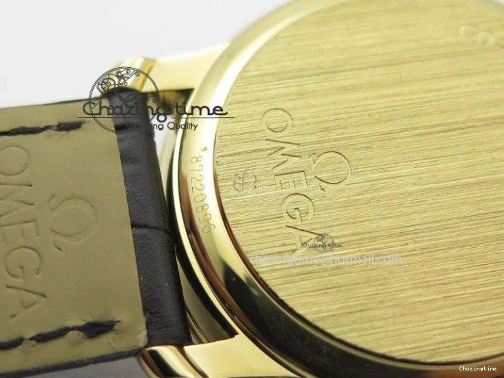 0207 De Ville MK 1:1 Best Edition YG Blue Dial On Black Leather Asian Seagull T1701 (Sec@6) Upgraded 8234